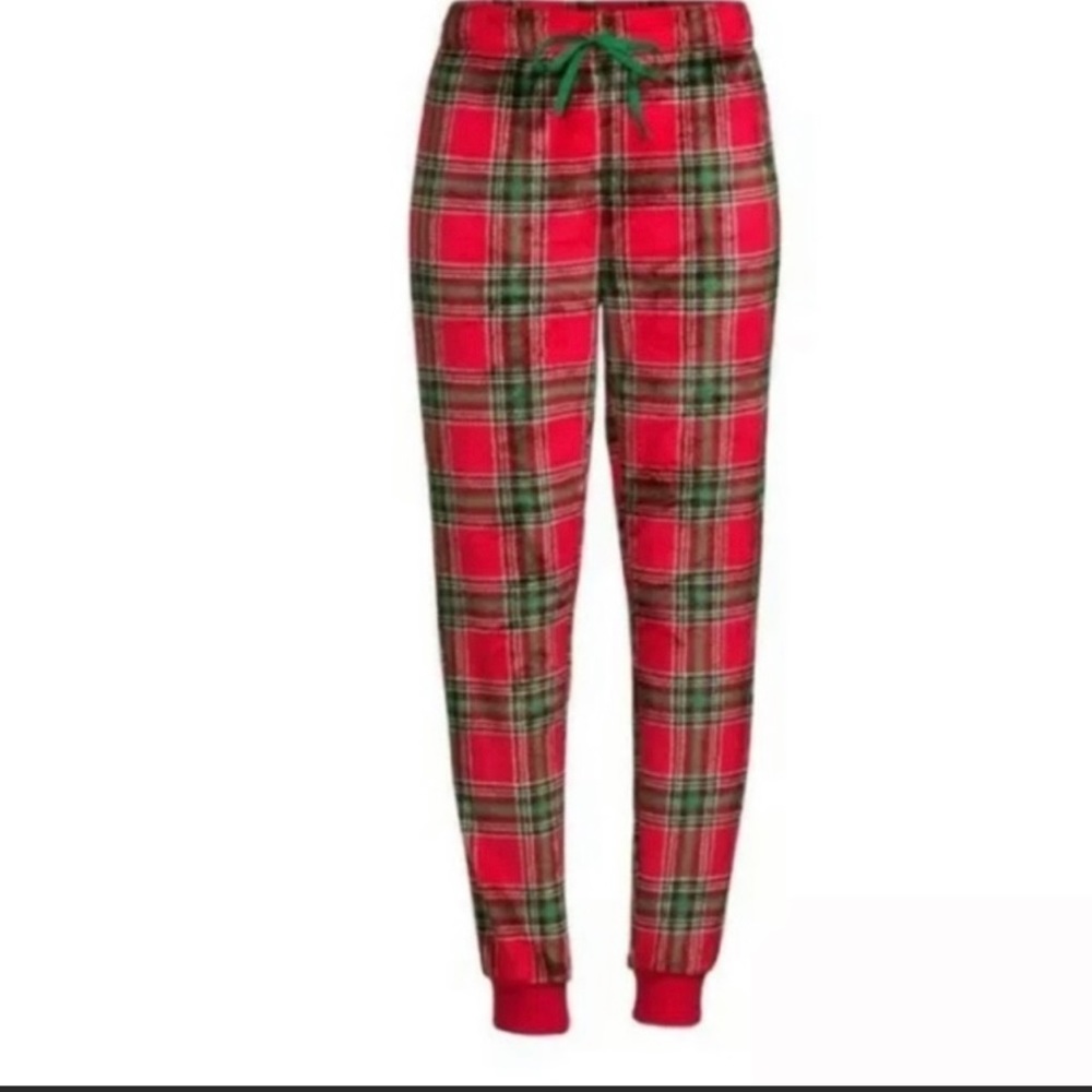 Red Plaid Secret Treasures soft pajama pants.